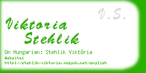viktoria stehlik business card